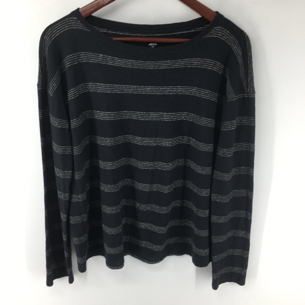 Eileen Fisher Black & White Striped Top